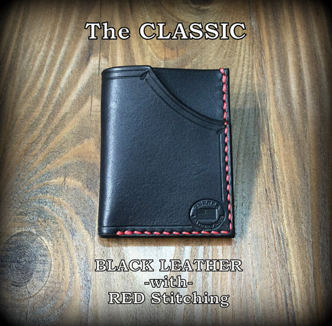 Handmade full grain cowhide Leather Minimalist Front Pocket Wallet MADE IN THE USA
