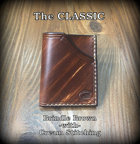 Handmade full grain cowhide Leather Minimalist Front Pocket Wallet MADE IN THE USA